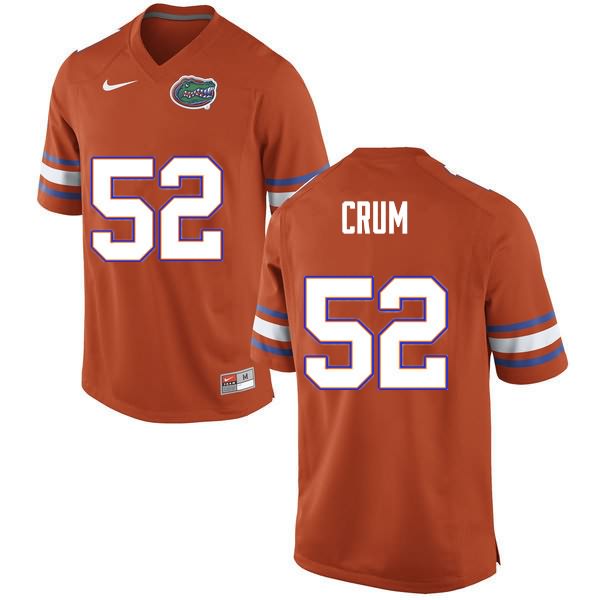 NCAA Florida Gators Quaylin Crum Men's #52 Nike Orange Stitched Authentic College Football Jersey VMY0464IV